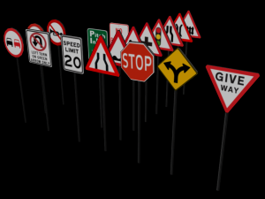 traffic signboard 3D Model