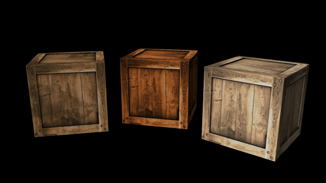 wooden crate 3D Model .c4d .max .obj .3ds .fbx .stl .blend 