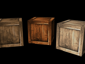 wooden crate 3D Model