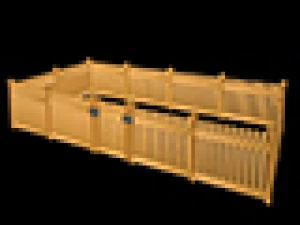 wooden fence 3D Model
