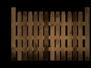 wooden fence pack 3D Model