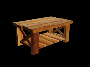 wooden table Modelo 3D
