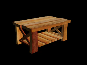wooden table 3D Model