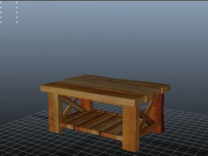 wooden table 3D Model