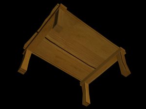 wooden table 3D Model