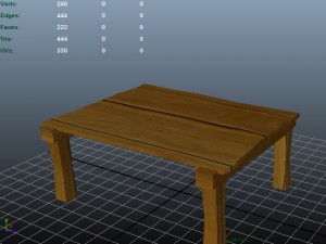 wooden table 3D Model
