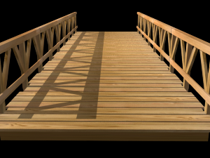 wooden bridge 3D Model