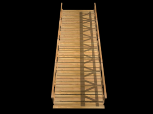 wooden bridge 3D Model