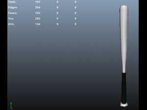 baseball bat Model 3D