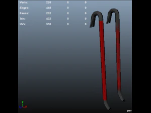 p&eacute; de cabra Modelo 3D