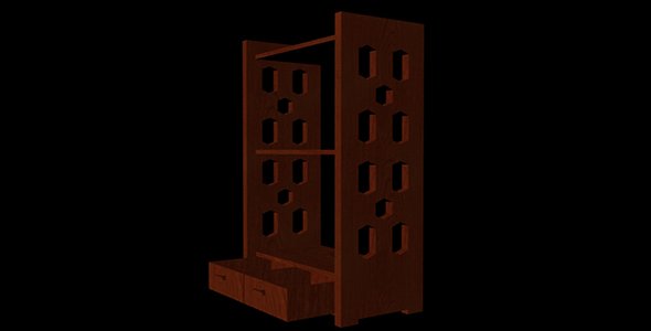 shelf 3Dモデル .c4d .max .obj .3ds .fbx .stl .blend 