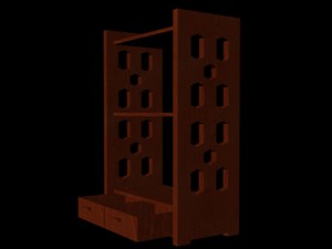 shelf Model 3D