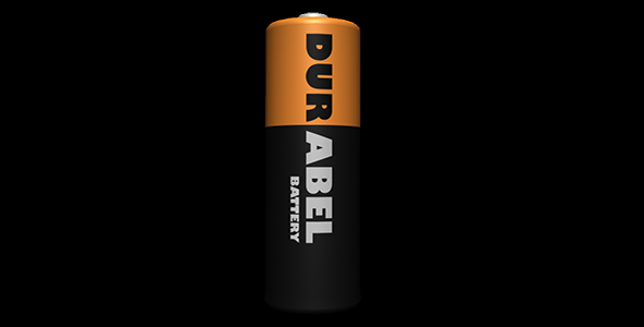 battery 3Dモデル .c4d .max .obj .3ds .fbx .stl .blend 