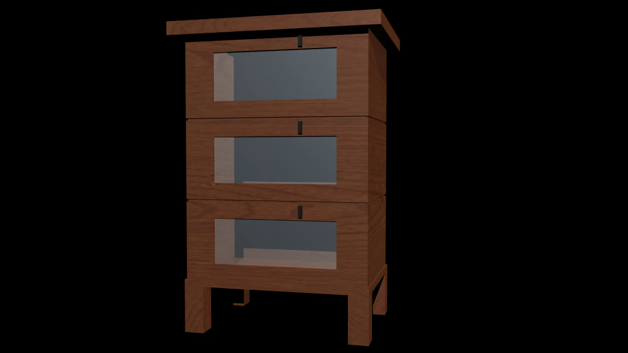 cabinet 3D Model .c4d .max .obj .3ds .fbx .stl .blend 