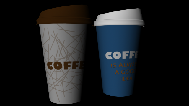 coffee cup 3D Modell .c4d .max .obj .3ds .fbx .stl .blend