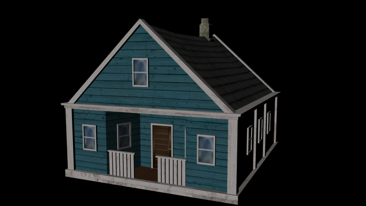 house 3D Model .c4d .max .obj .3ds .fbx .stl .blend 
