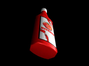 ketchup bottle 3D Model