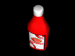 ketchup bottle 3D मॉडल