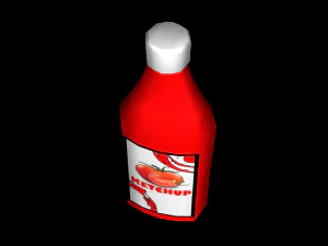 ketchup bottle 3D Model
