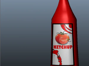 ketchup bottle 3D Model