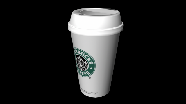 starbucks coffee 3D Model .c4d .max .obj .3ds .fbx .stl .blend 