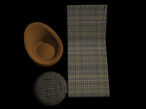 wicker chair Modèle 3D