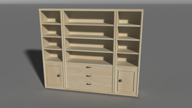 cabinet 3D Model .c4d .max .obj .3ds .fbx .stl .blend 