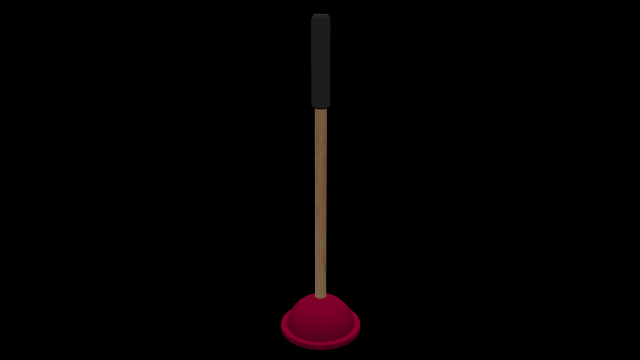 plunger 3D Model .c4d .max .obj .3ds .fbx .stl .blend 