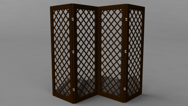 room divider 3D Model .c4d .max .obj .3ds .fbx .stl .blend 