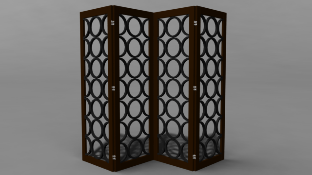 room divider Model 3D .c4d .max .obj .3ds .fbx .stl .blend 