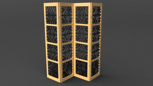 room divider 3D Model .c4d .max .obj .3ds .fbx .stl .blend 