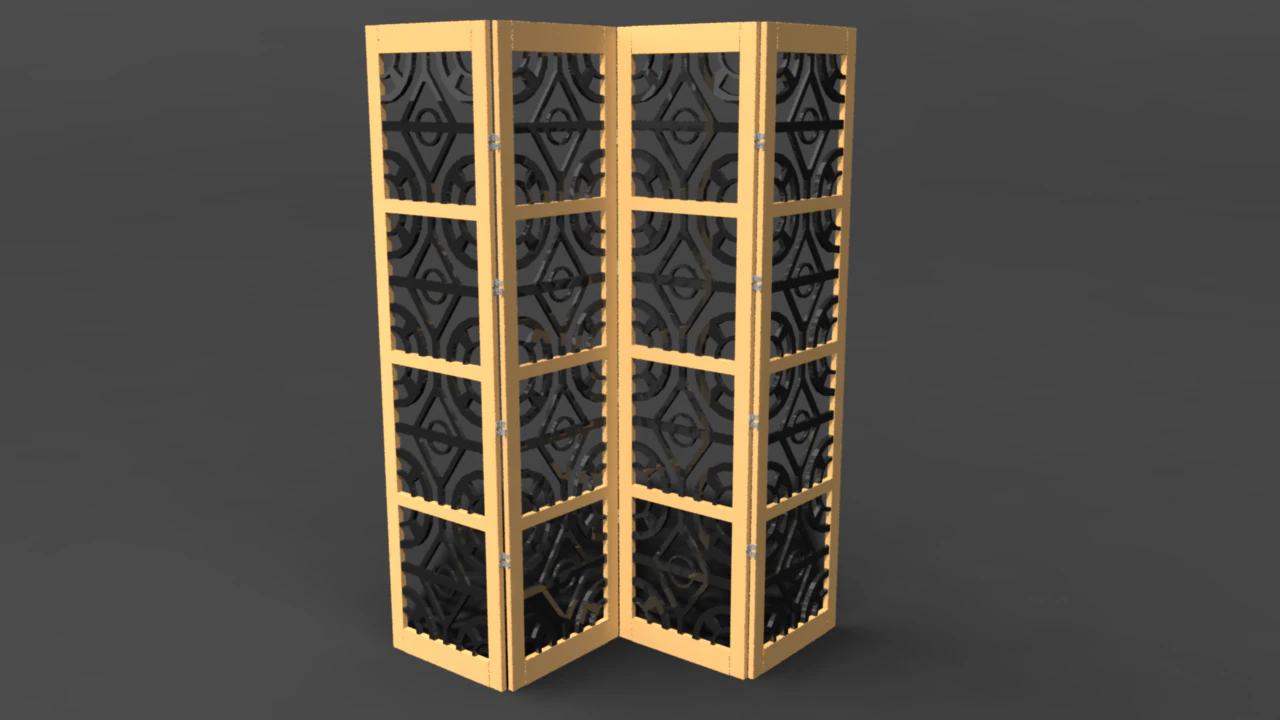 room divider 3D Model .c4d .max .obj .3ds .fbx .stl .blend