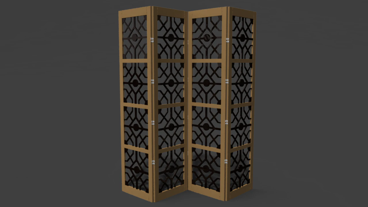 room divider 3D Model .c4d .max .obj .3ds .fbx .stl .blend 