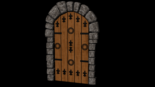 door Model 3D .c4d .max .obj .3ds .fbx .stl .blend