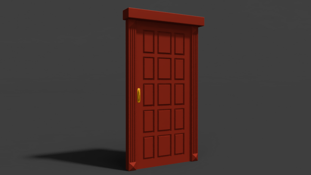 door 3Dモデル .c4d .max .obj .3ds .fbx .stl .blend 