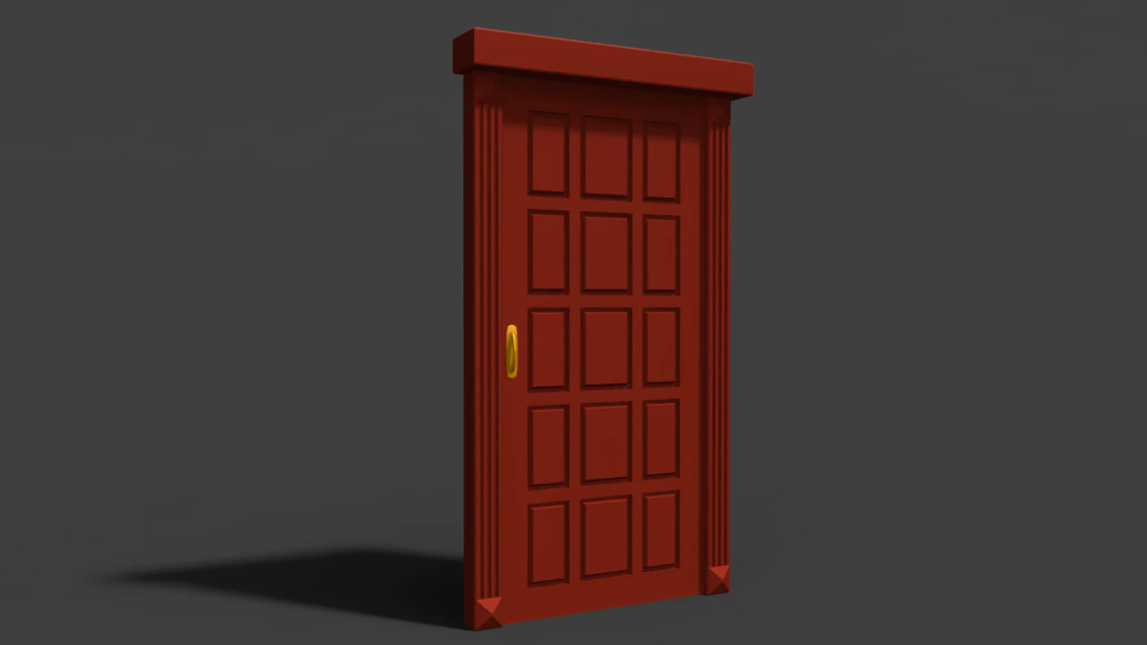 door 3D Model .c4d .max .obj .3ds .fbx .stl .blend
