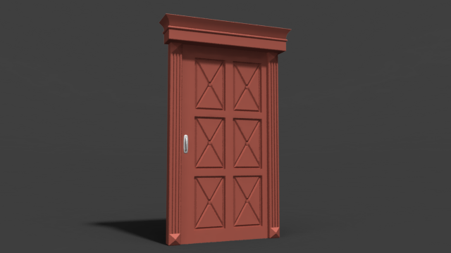 door Model 3D .c4d .max .obj .3ds .fbx .stl .blend 