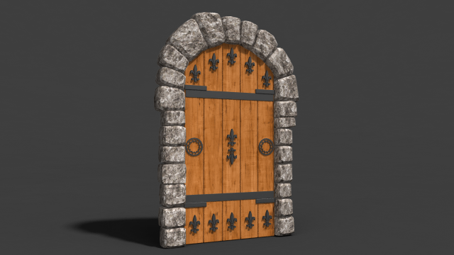 door Modello 3D .c4d .max .obj .3ds .fbx .stl .blend 