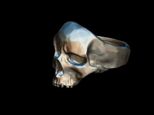 realistic skull ring 3d print model 3D Print Model