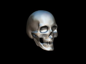 realistic skull pendant 3D-printmodel