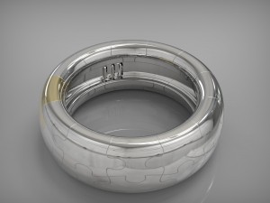puzle ring 3d print model 3Dプリントモデル
