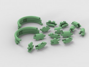 puzle ring 3d print model 3Dプリントモデル