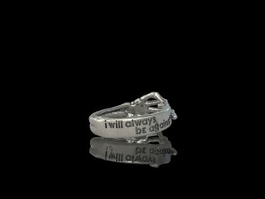 silver street jewelry ring i will always be agains 3Dプリントモデル