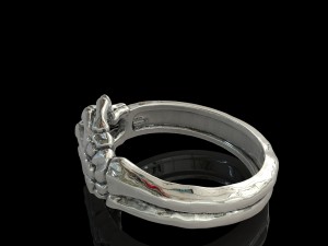 silver street jewelry ring i will always be agains 3Dプリントモデル