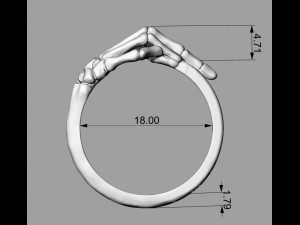 silver street jewelry ring i will always be agains 3Dプリントモデル