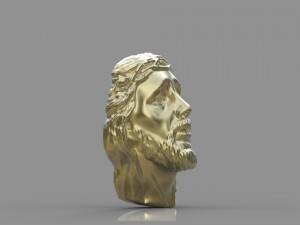 pendant jesus face 3Dプリントモデル