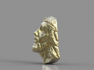 pendant jesus face 3Dプリントモデル
