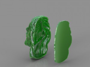 pendant jesus face 3Dプリントモデル