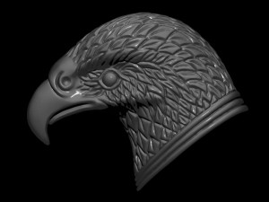 eagle head jewelry 3d print model 3D-printmodel