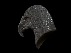 eagle head jewelry 3d print model 3D-printmodel